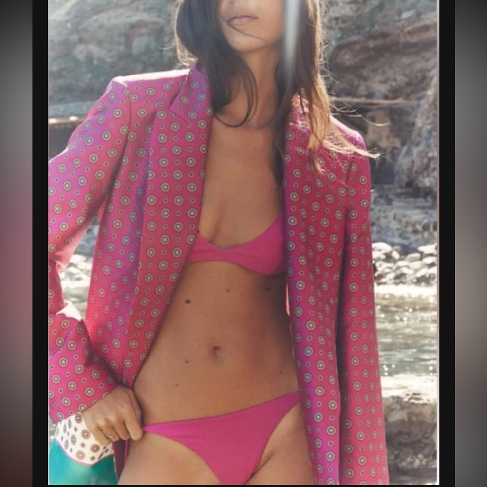 Zara Satin Blazer - Picture 2 of 5